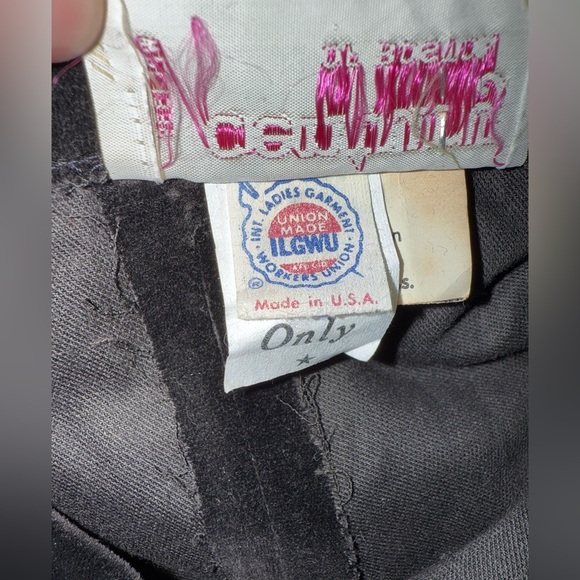 Vintage 1960s Century of Boston Stunning Black Maxi Skirt Womens SZ 16 - Picture 4 of 8